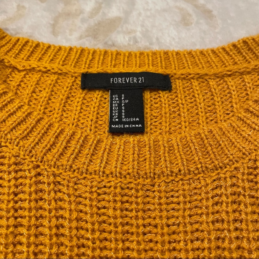 Forever 21 | Boxy Marigold Sweater | Size S